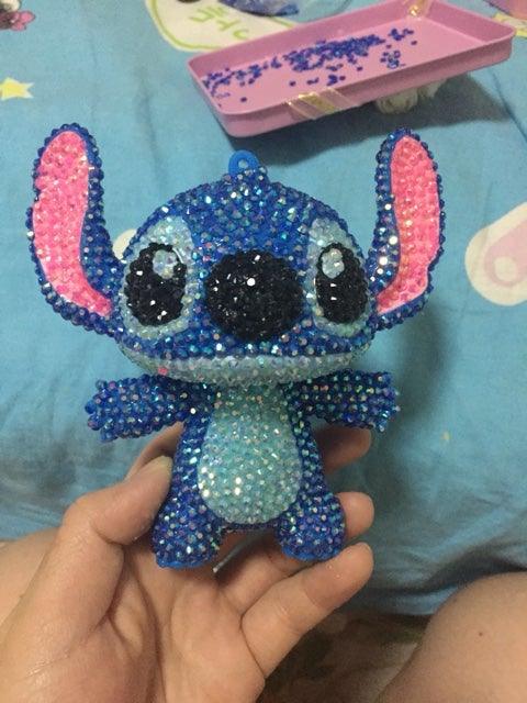 11cm high DIY Stitch Keychain  (with glue tools) - Hibah-Diamond painting art studio