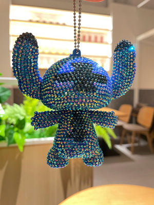 11cm high DIY Stitch Keychain  (with glue tools) - Hibah-Diamond painting art studio