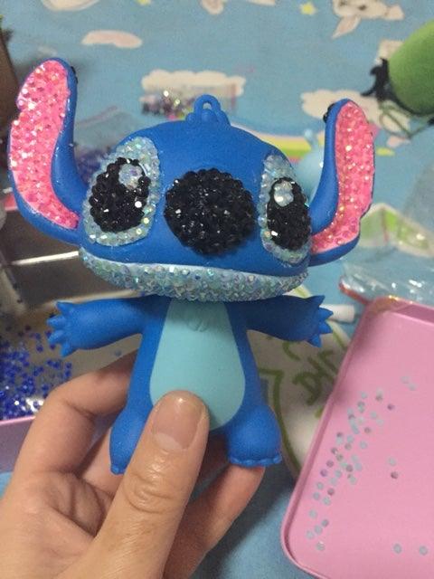 11cm high DIY Stitch Keychain  (with glue tools) - Hibah-Diamond painting art studio