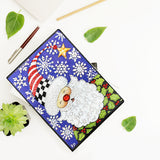 DIY Diamond Painting Notebook - Santa Claus (With lines)