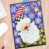 DIY Diamond Painting Notebook - Santa Claus (With lines)