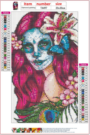 Full Diamond Painting kit - Halloween lady