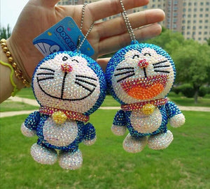 13cm high DIY Doraemon Keychain  (with glue tools) - Hibah-Diamond painting art studio