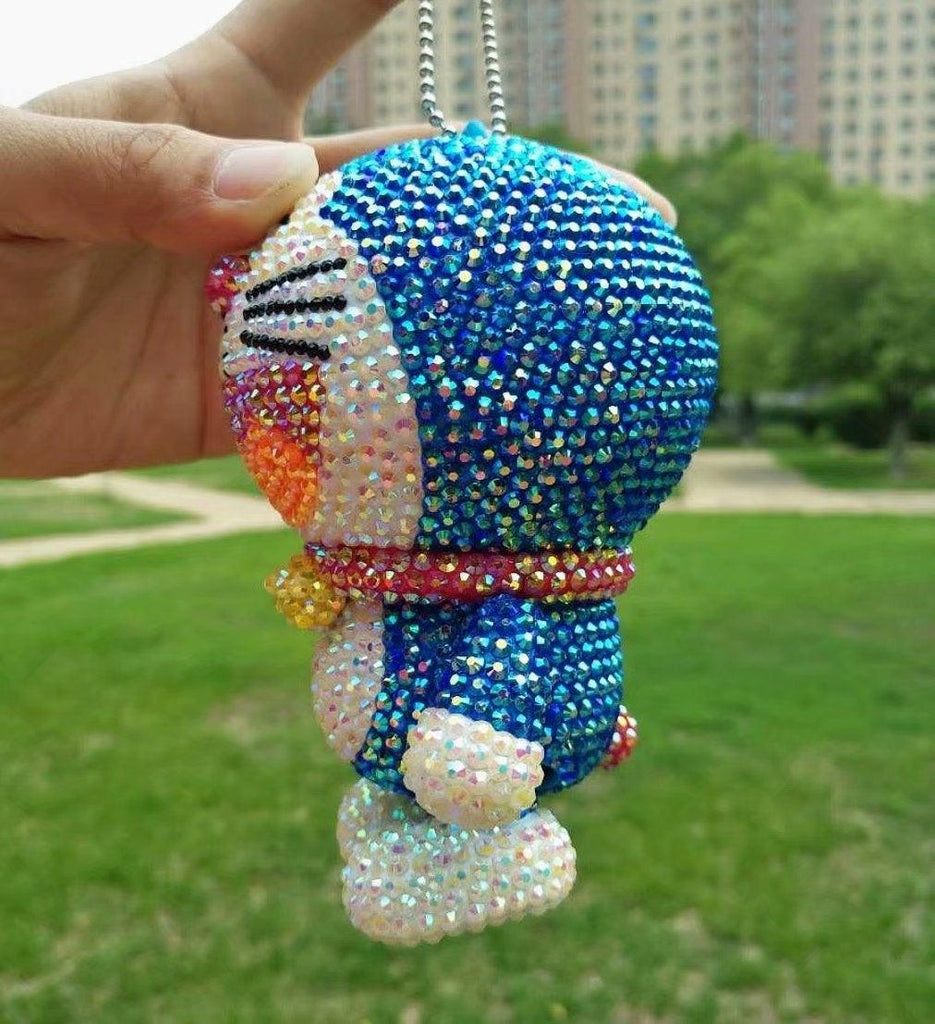 13cm high DIY Doraemon Keychain  (with glue tools) - Hibah-Diamond painting art studio