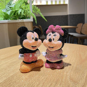 13cm high DIY Minnie Mickey  (with glue tools) - Hibah-Diamond painting art studio