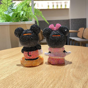 13cm high DIY Minnie Mickey  (with glue tools) - Hibah-Diamond painting art studio