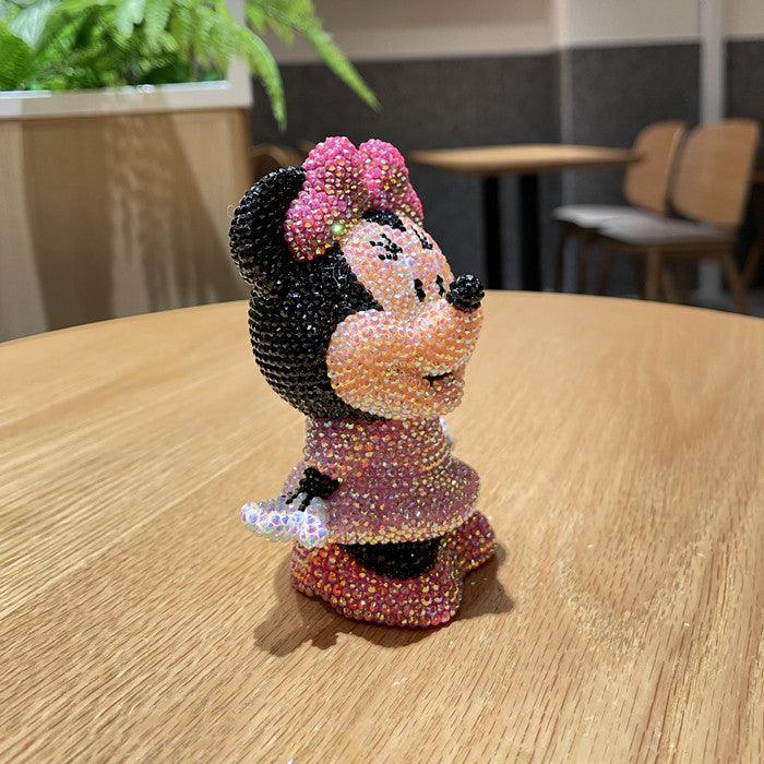13cm high DIY Minnie Mickey  (with glue tools) - Hibah-Diamond painting art studio