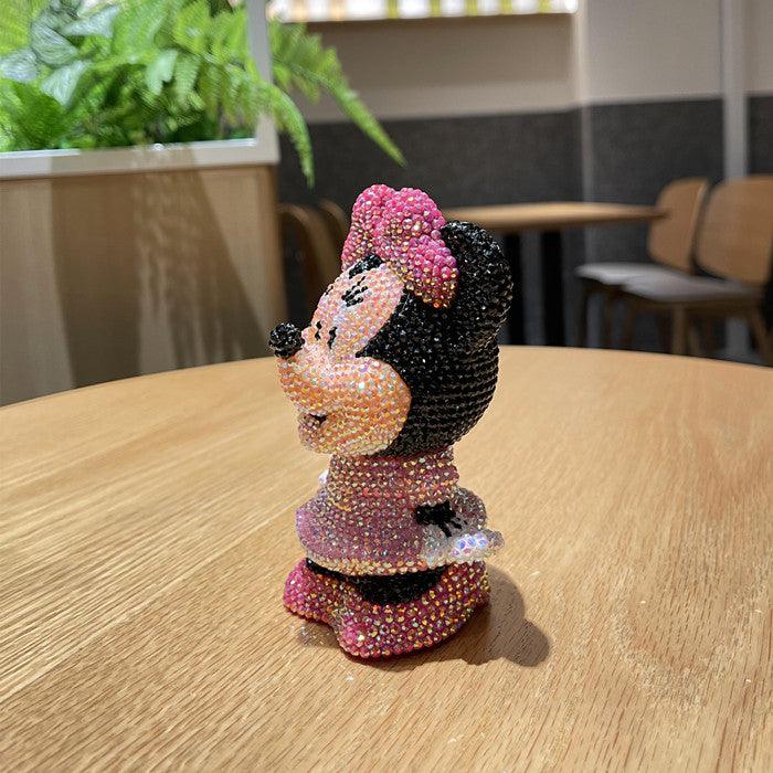 13cm high DIY Minnie Mickey  (with glue tools) - Hibah-Diamond painting art studio