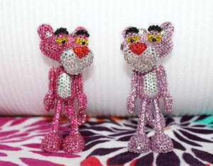 13cm high DIY The Pink Panther Keychain  (with glue tools) - Hibah-Diamond painting art studio