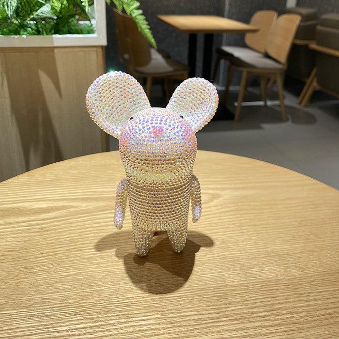 15cm high small mouse (with glue tools) - Hibah-Diamond painting art studio