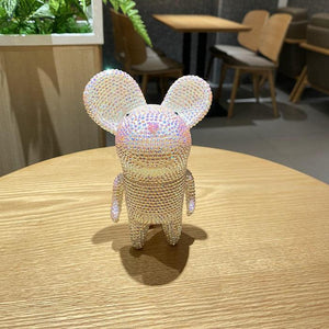 15cm high small mouse (with glue tools) - Hibah-Diamond painting art studio