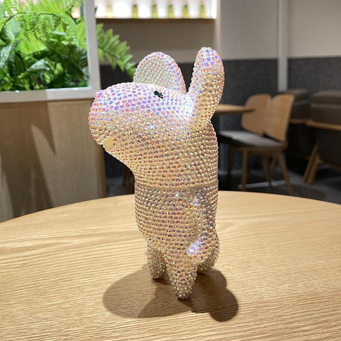 15cm high small mouse (with glue tools) - Hibah-Diamond painting art studio