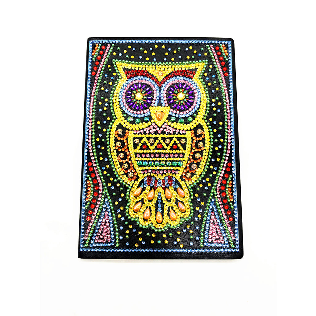 DIY Diamond Painting Notebook - Owl (No lines)