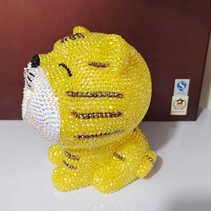 16cm DIY Cute tiger (with glue tools) - Hibah-Diamond painting art studio