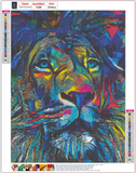 Full Diamond Painting kit - Lion
