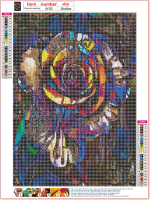 Full Diamond Painting kit - Metallic style roses