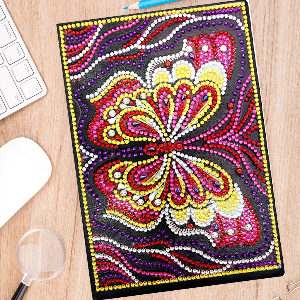 DIY Diamond Painting Notebook - Butterfly (No lines)