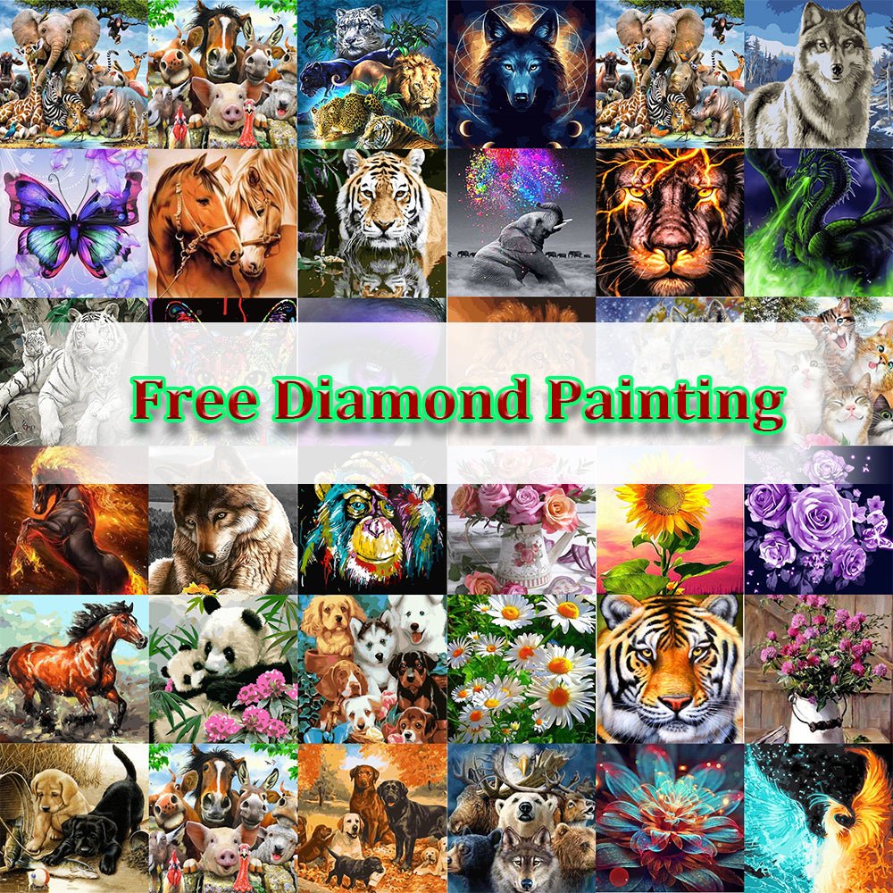 Full Diamond Painting kit - Lilac flowers (16x16inch) – Hibah-Diamond  painting art studio