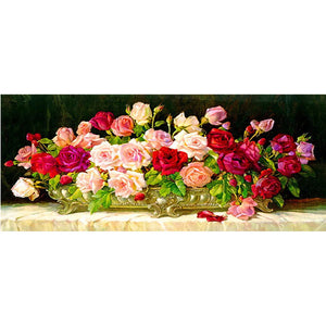 Full Large Diamond Painting kit - Fresh flowers