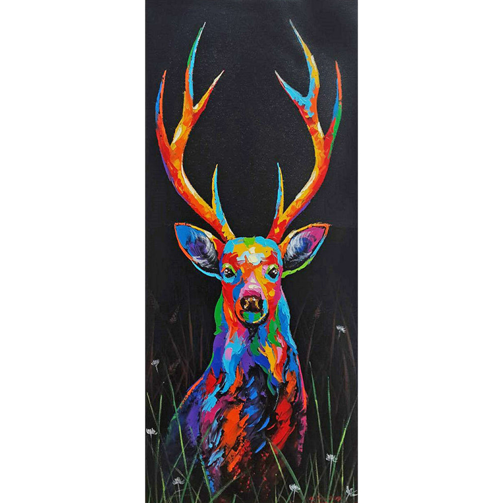 Full Large Diamond Painting kit - Watercolor sika deer