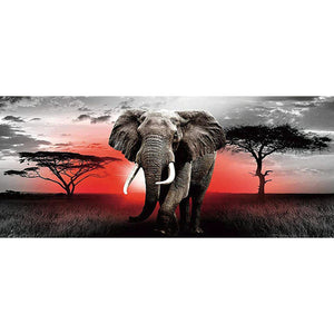 Full Large Diamond Painting kit - Wild elephant