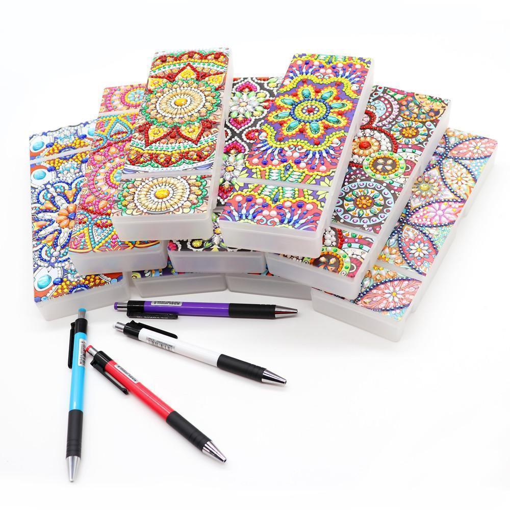DIY Diamond Painting Stationery box | 2 Grids Flower