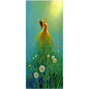 Full Large Diamond Painting kit - Elf on the flowers