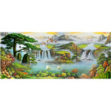 Full Large Diamond Painting kit - Beautiful mountain and lake landscape