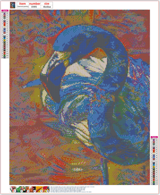 Full Diamond Painting kit - Color flamingo