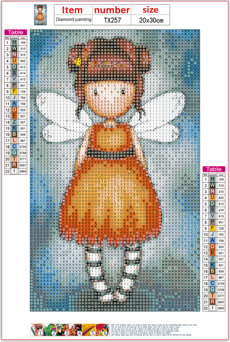 Full Diamond Painting kit - Gorjuss girl