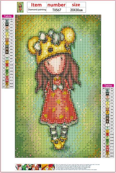 Full Diamond Painting kit - Gorjuss girl - Peek-A-Boo