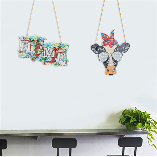 DIY Diamond painting pendant - home