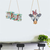 DIY Diamond painting pendant - home