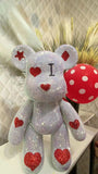 DIY Love heart Popobe bear  (with glue tools)