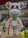 DIY Pink cow Popobe bear  (with glue tools)