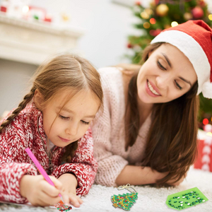 DIY Diamond Painting Keychain - Owl Butterfly Combination Keychain