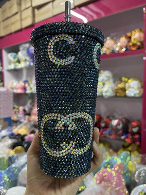 DIY Large capacity straw cup  (with glue tools)- GUCCI