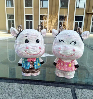 20cm high DIY Cow (with glue tools) - Hibah-Diamond painting art studio
