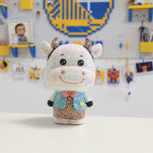 20cm high DIY Cow (with glue tools) - Hibah-Diamond painting art studio