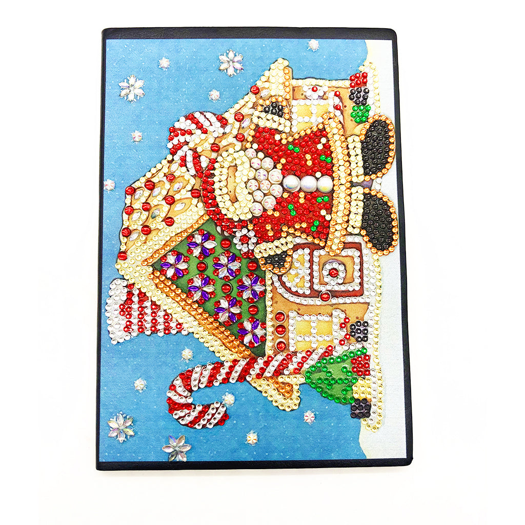 DIY Diamond Painting Notebook - Santa Claus (With lines)