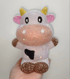 21cm high DIY Cow Red Bull (with glue tools) - Hibah-Diamond painting art studio