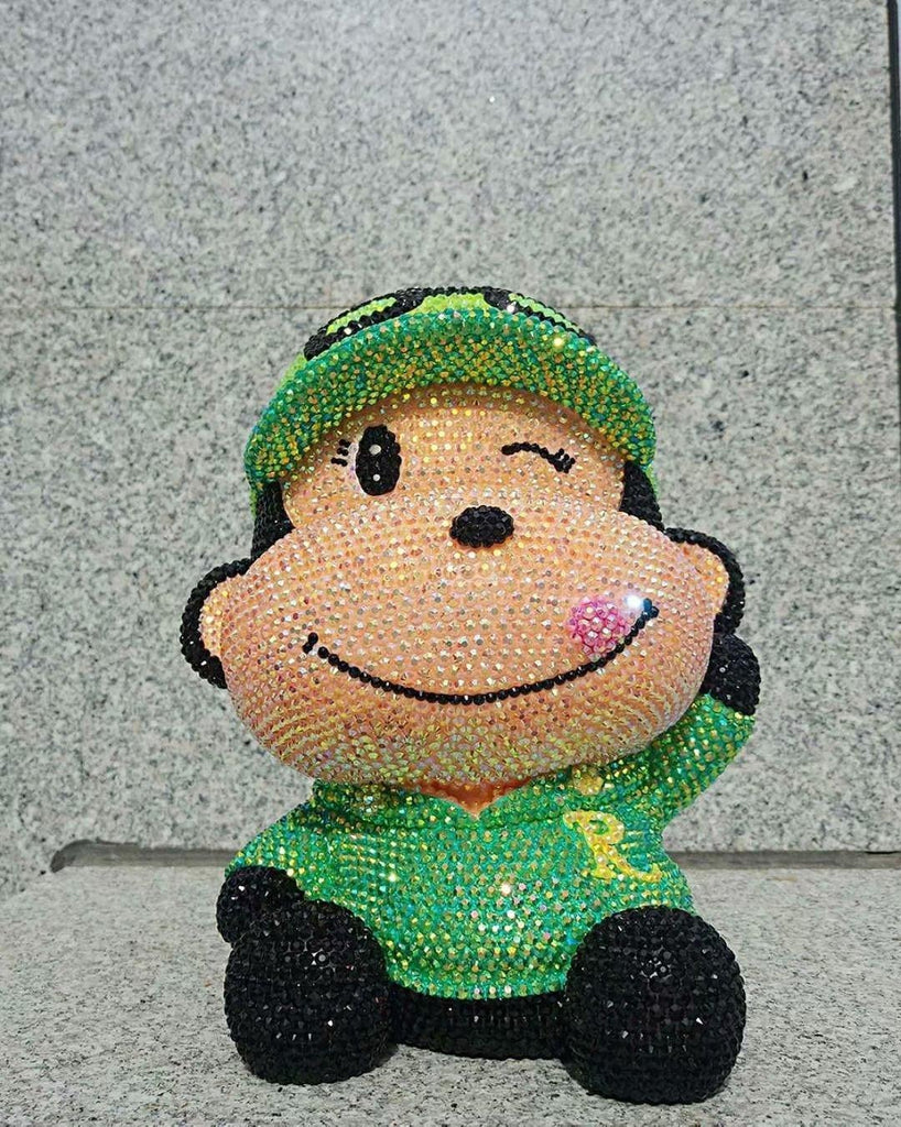 23cm high DIY cute monkey (with glue tools) - Hibah-Diamond painting art studio