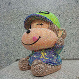23cm high DIY cute monkey (with glue tools) - Hibah-Diamond painting art studio