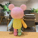 23cm&51cm high DIY Cute space bear (with glue tools) - Hibah-Diamond painting art studio