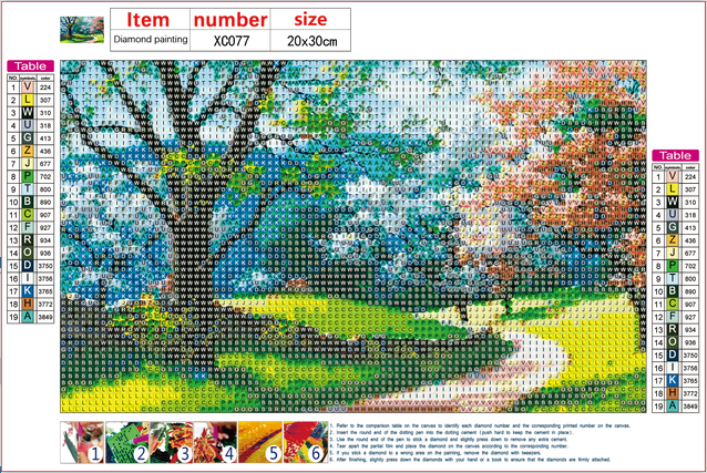 Full Diamond Painting kit - Beautiful park scenery