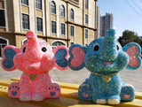 24cm high DIY cute baby elephant (with glue tools)