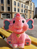 24cm high DIY cute baby elephant (with glue tools) - Hibah-Diamond painting art studio