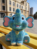 24cm high DIY cute baby elephant (with glue tools) - Hibah-Diamond painting art studio