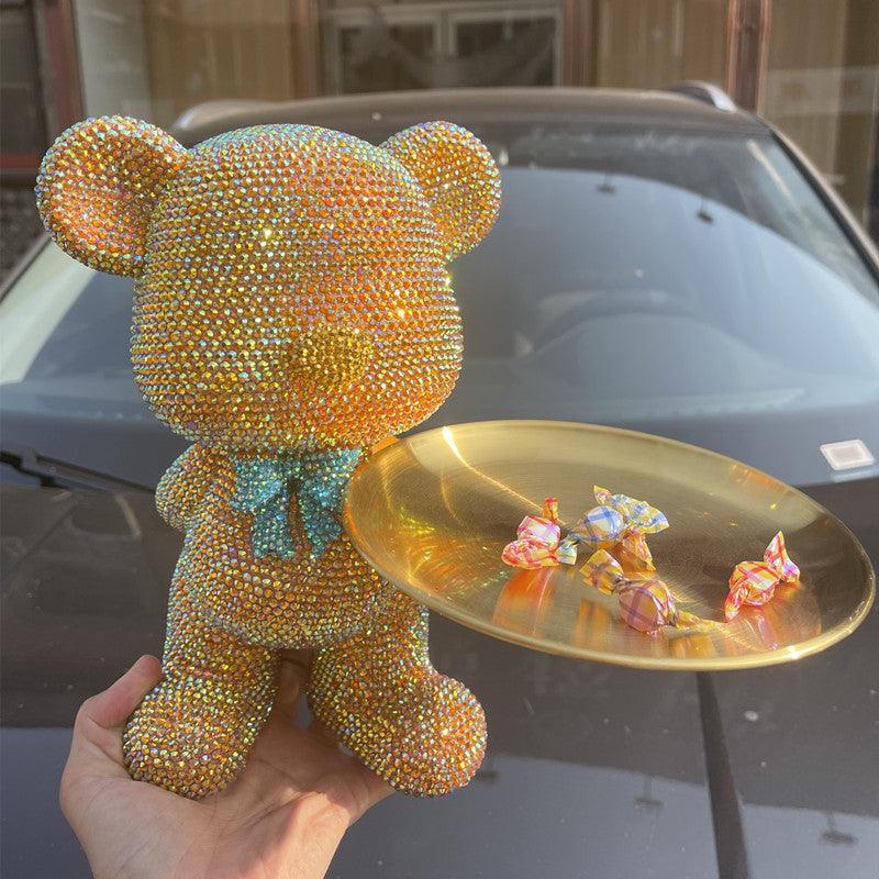 27cm DIY Popobe Bear Tray  (with glue tools) - Hibah-Diamond painting art studio