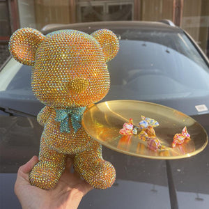 27cm DIY Popobe Bear Tray  (with glue tools) - Hibah-Diamond painting art studio